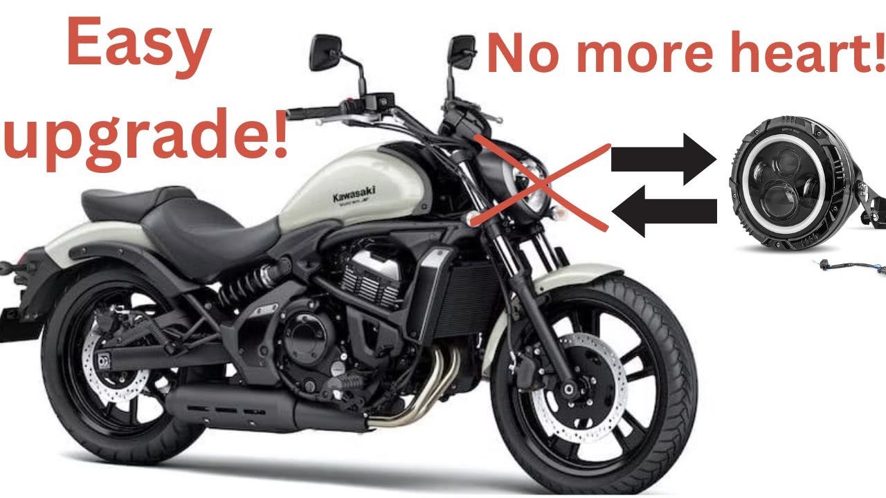 LED Halo Headlight Install- Kawasaki Vulcan 650s