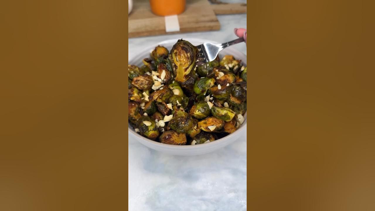 Air Fryer Firecracker Brussels Sprouts Cooking Katie Lady Recipe on