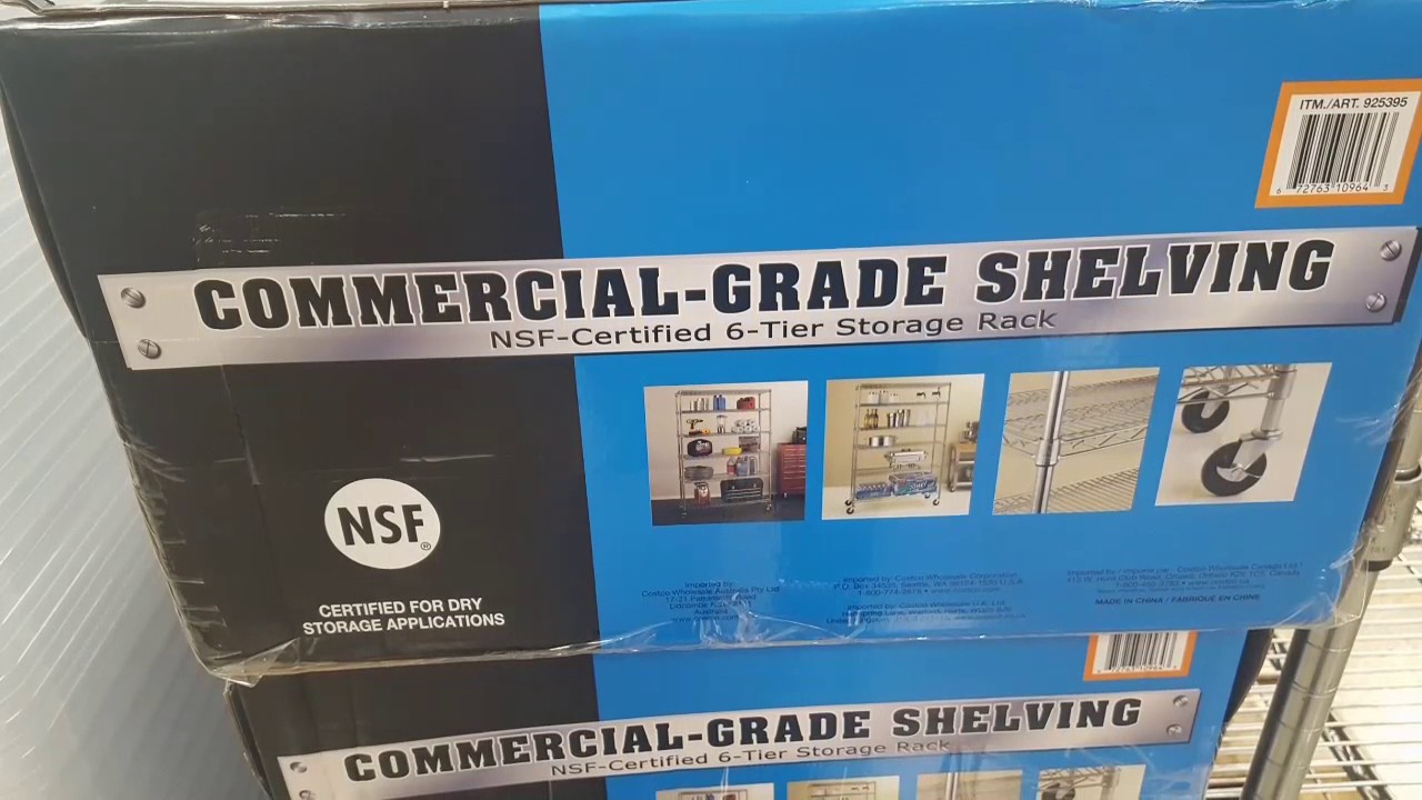Costco Commercial Grade 6 Tier Nsf, Commercial Grade Shelving Nsf Certified 6 Tier Storage Rack