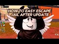 How to easy escape JAIL in jailbreak after update!! #jailbreak #roblox #jailbreakupdate #gaming
