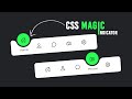 Magic navigation menu indicator using html css  javascript  curve outside effects