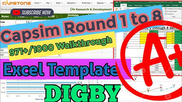 CapSim Simulation Walkthrough - 971+/1000 (CapSim Round 1 to 8 Answers)-Digby