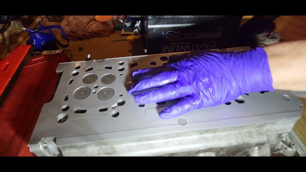 How to resurface a warpping cylinder head (@ home) - YouTube