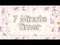 7 Minute Timer - Cute Coquette Ducks - Preppy Aesthetic - Calm Ending Chime Notification - Silent