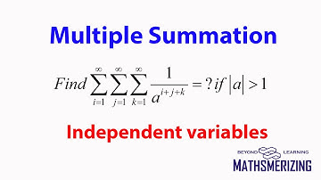 Multiple Summation: Independent variables SE1 Find triple summation 1/a^i+j+k ?