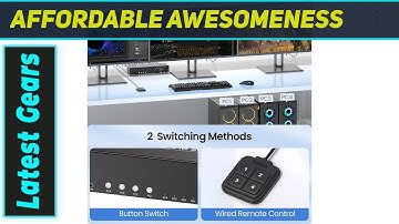 Scyniney 4-PC HDMI KVM Switch: The Amazing Triple Monitor Beast!