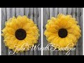 Fall sunflower wreath  flower center tutorial  fb live replay