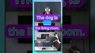 LEARN ENGLISH prepositions of place (in - on - at) #livingroom