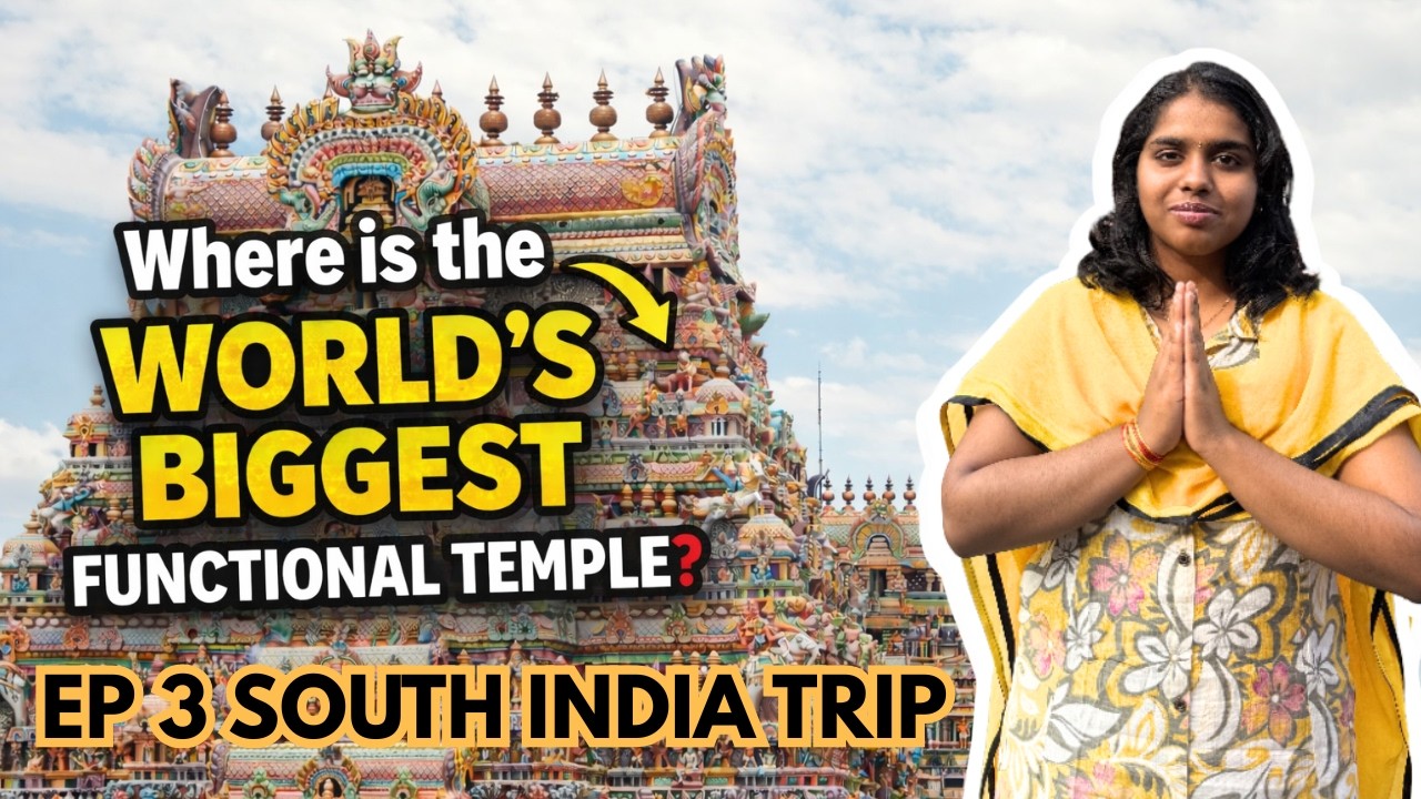 EP3 South India Trip #world 's biggest functional temple #srirangam #divya desam #roadtrip #youtube