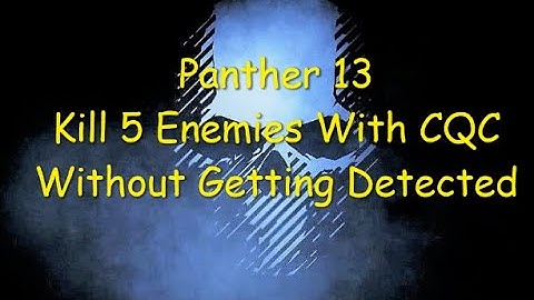 Ghost Recon Breakpoint : Panther Rank 13 : Kill 5 Enemies With CQC Without Getting Detected