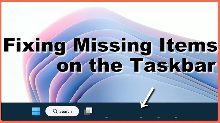 How to fix Missing Icons on Windows 11 Taskbar