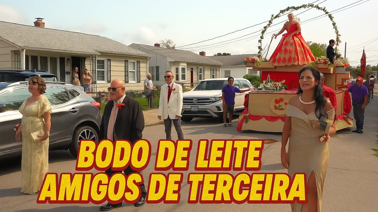 👉 🇵🇹 Bodo de Leite – Amigos de Terceira 🎉 | Festa de São Vicente de Paulo, RI (2025) | 4K