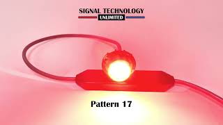 Red STU-HAE Hide-A-Way Strobe Flash Pattern Demonstration