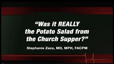 TEDMED at CDC!: Epi Info™ 7 -- Was it Really the Potato Salad?