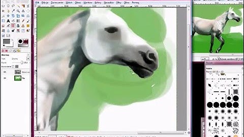Painting horse in a GIMP