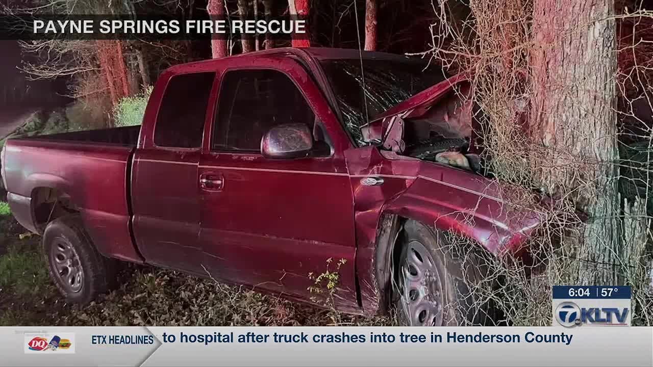 Driver taken to hospital after truck crashes into tree in Henderson ...