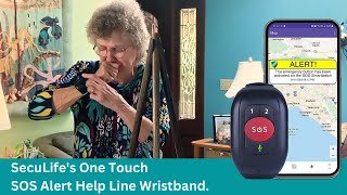 SecuLife SOS Alert Wristband. Personal Life Line For Active Loved Ones