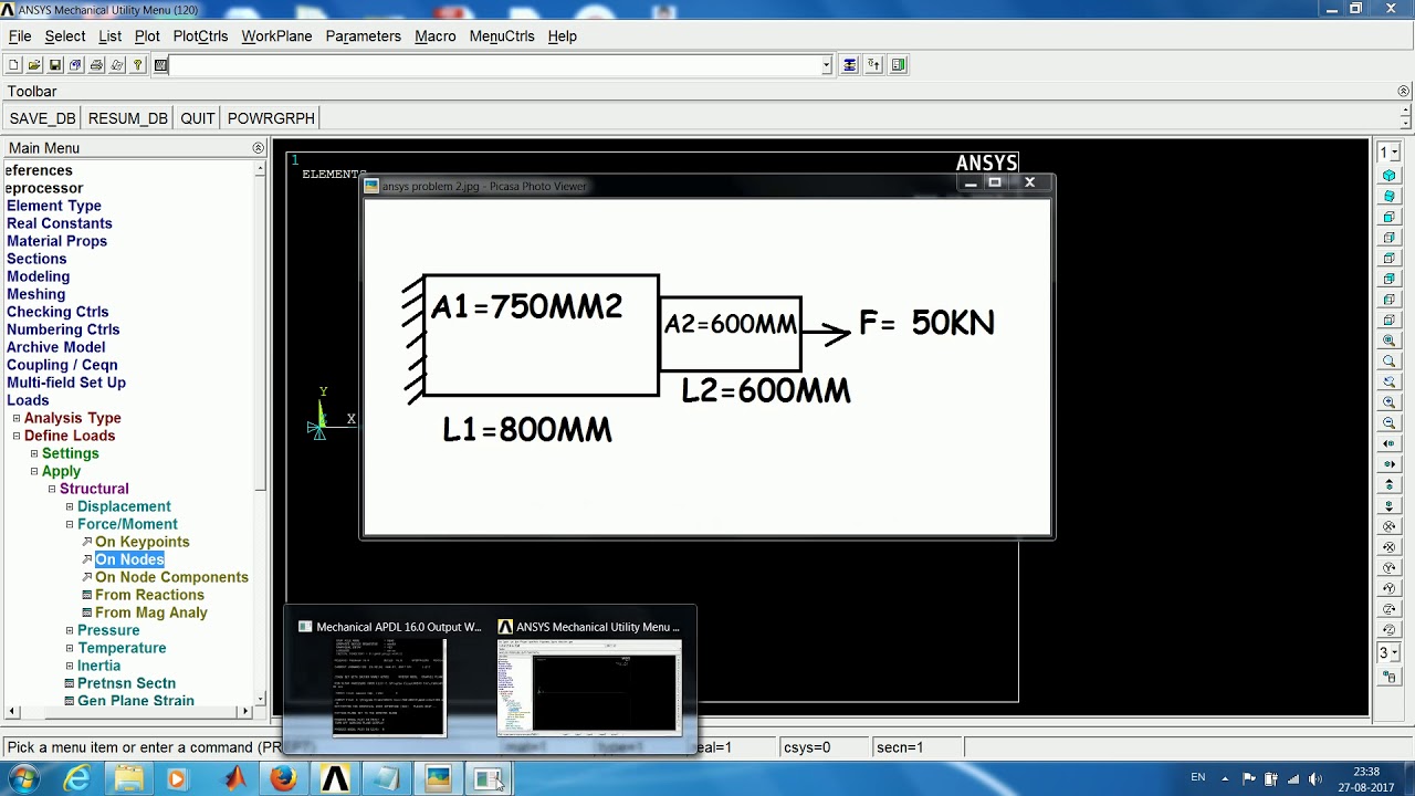 Ansys product launcher simple problem for beginners youtube