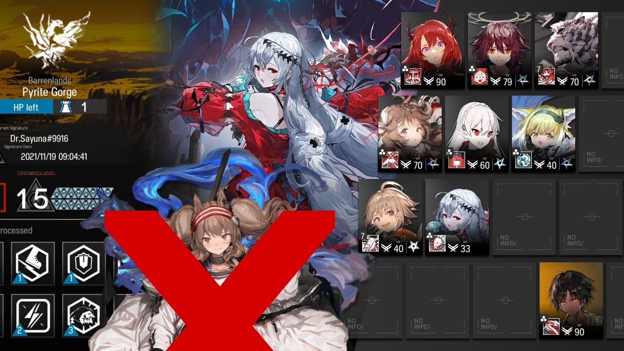 [Arknights] CC#5 Daily Day 9 Max Risk No Angelina 9 Operators