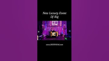 Luxury Event DJ Rig with LED Visual DJ Booth & White Lighting Truss | DESTINEAK MUSIC