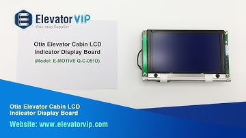 Original New OTIS / Yungtay Elevator Cabin LCD Indicator Display Board E-MOTIVE Q-C-051D Chip QK299M