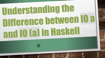 Understanding the Difference between IO a and IO (a) in Haskell