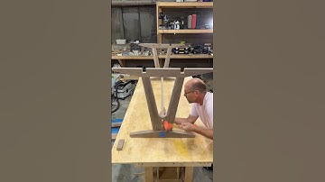 Assembling my signature walnut trestle table #trestletable