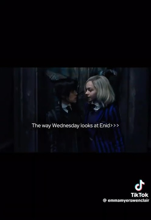 i’m FEENING for season 2 #jennaortega #emmamyers #wenclair #wednesdayaddams #wednesday #enidsinclair