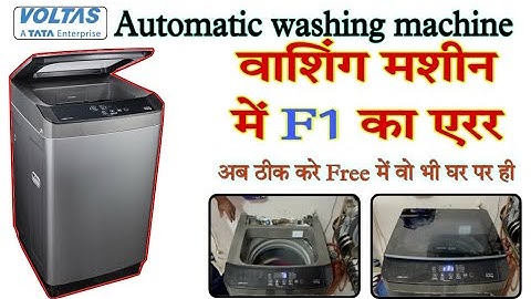 Voltas washing machine F1 error problem || how to repair F1 error in voltas washing machine ||