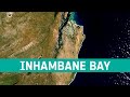 Inhambane bay mozambique  earth from space