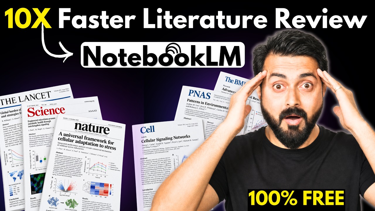 Literature Review 10x Faster With NotebookLM (Thesis and Research Papers)