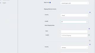 How to manually setup shipping cost per country