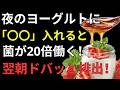 【腸がみるみる変わる】便秘改善の新習慣！夜に食べる“温活ヨーグルト”で腸内環境を整える方法｜健康長寿