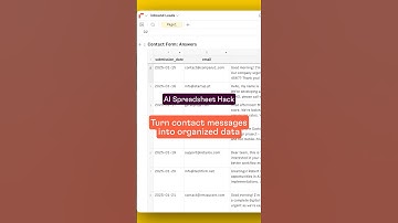 Extract contact info from messy text in 10 seconds! 🤯 AI Spreadsheet Hack #60