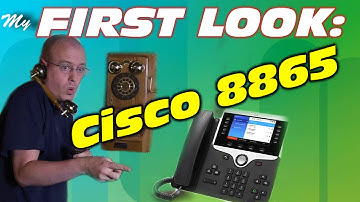 My FIRST LOOK:  Cisco 8865 WiFi Phone with Home Lab "Video Intercom"