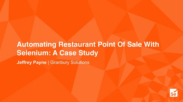 Automating Restaurant Point of Sale With Selenium:...