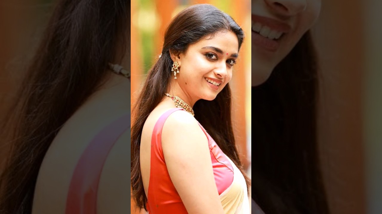 kirthi Suresh hot saree photos 