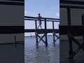 Fisherman gets sprayed by lady for fishing