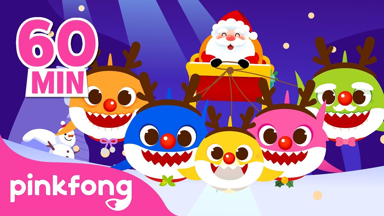 Christmas Sharks and More! | 🎄Christmas Songs Compilation | Pinkfong Baby Shark