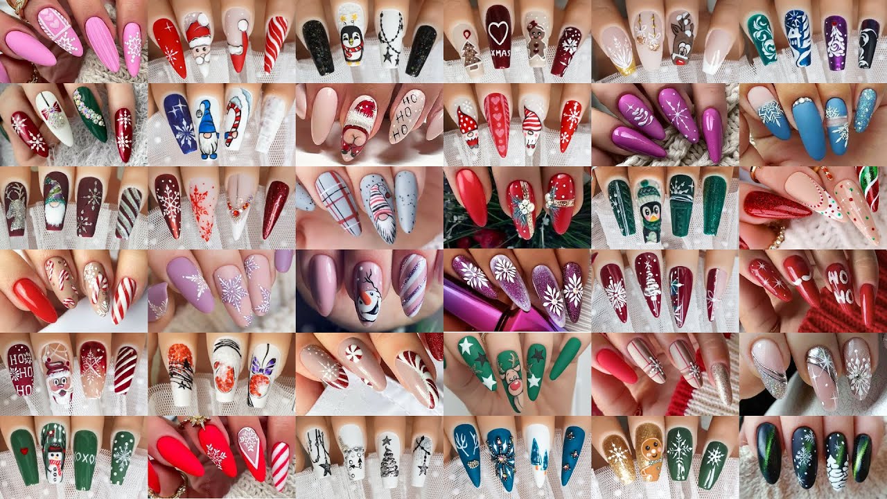 Christmas Nail Art 2025🎄| Winter Compilation & Easy Designs ❄️ Simple Nails Art Ideas | Cute Nails 💖