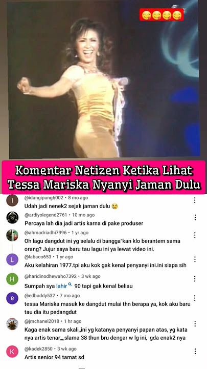 Komentar Netizen Ketika Lihat Tessa Mariska Nyanyi Waktu Jaman Dulu
