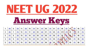 NEET (UG) 2022 Answer Keys | NEET 2022 Key Answers | Version Code T6 | My Exam Updates