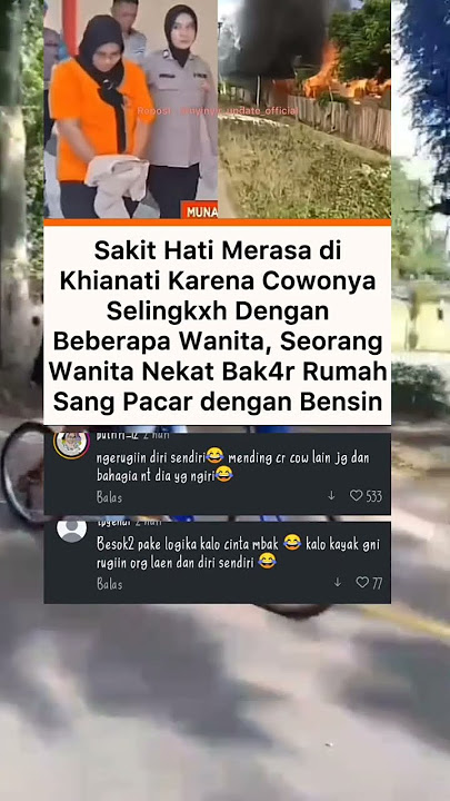 wanita nekat bakar rumah cowoknya yang selingkuh #artist #beritaterkini #beritaviral
