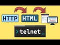 HTTP via Telnet to download an HTML page -- that&#39;s all your web browser does