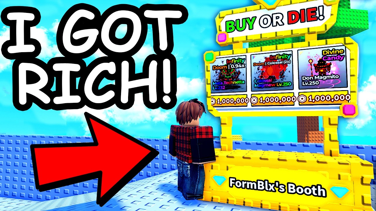 I SCAMMED To Get RICH in Escape Tsunami for Brainrots...