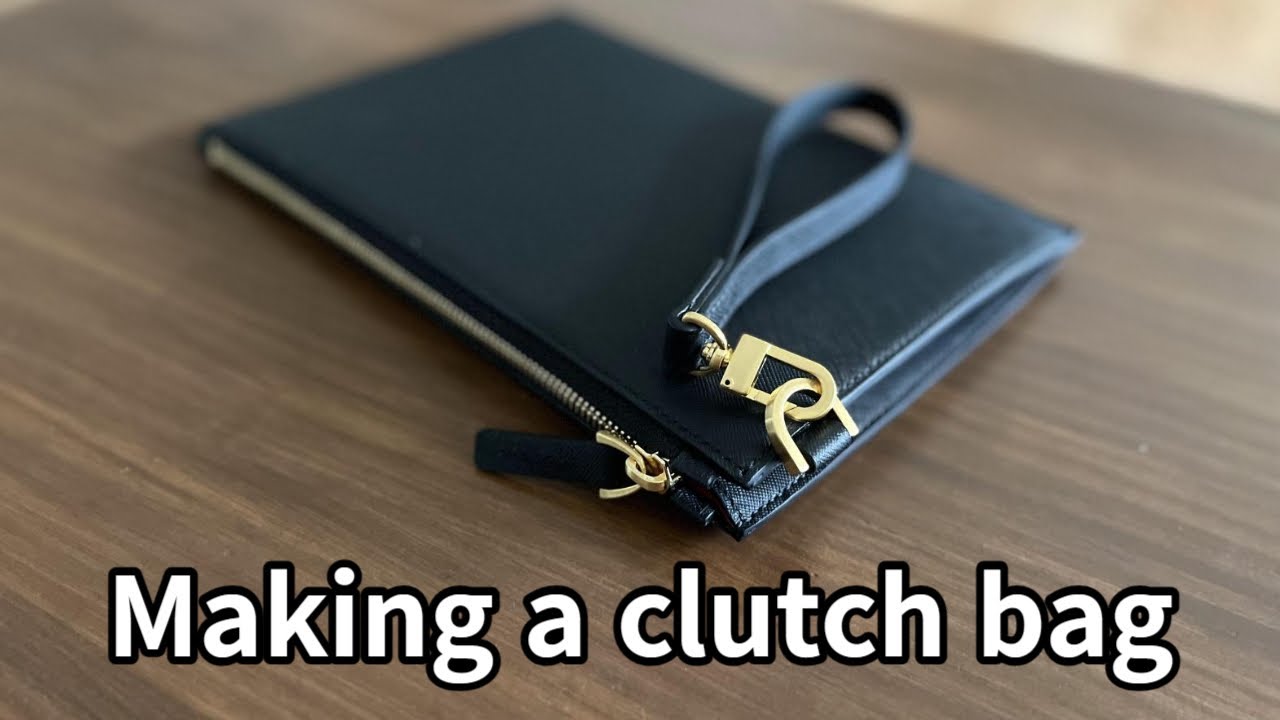 (가죽공예)클러치백 만들기 Making a clutch bag/ Free PDF