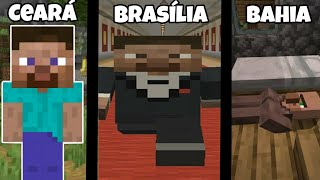 ESTADOS BRASILEIROS REPRESENTADOS NO MINECRAFT