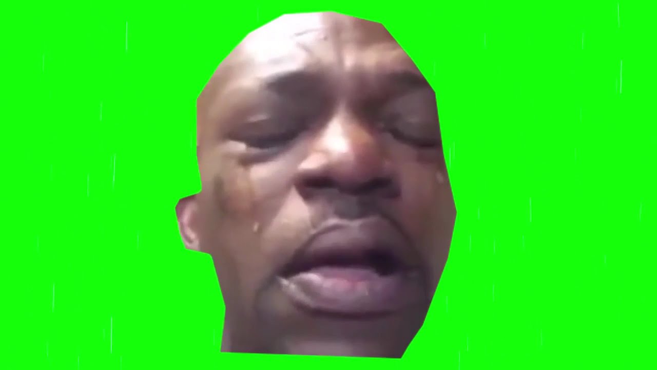 man crying green screen - YouTube