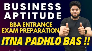 Business Aptitude BBA Entrance Exam Most Important Question 🔥Repeated MCQ's