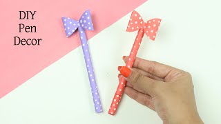 DIY Paper Pen Decor Idea | How to Make Paper Pen | DIY Cute Decorated Pens | Pen Decoration